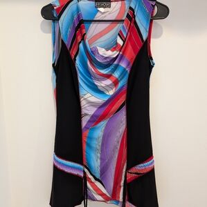 Women's Multicolor Sleeveless Tunic Size S